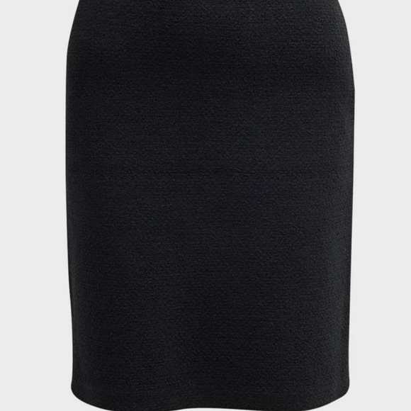 St john boucle knit skirt black size 8 - Picture 2 of 5